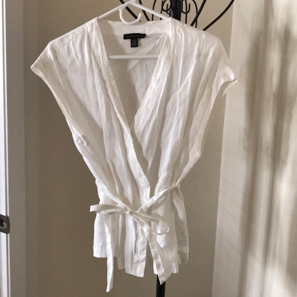 SAKS FIFTH AVENUE Linen Top